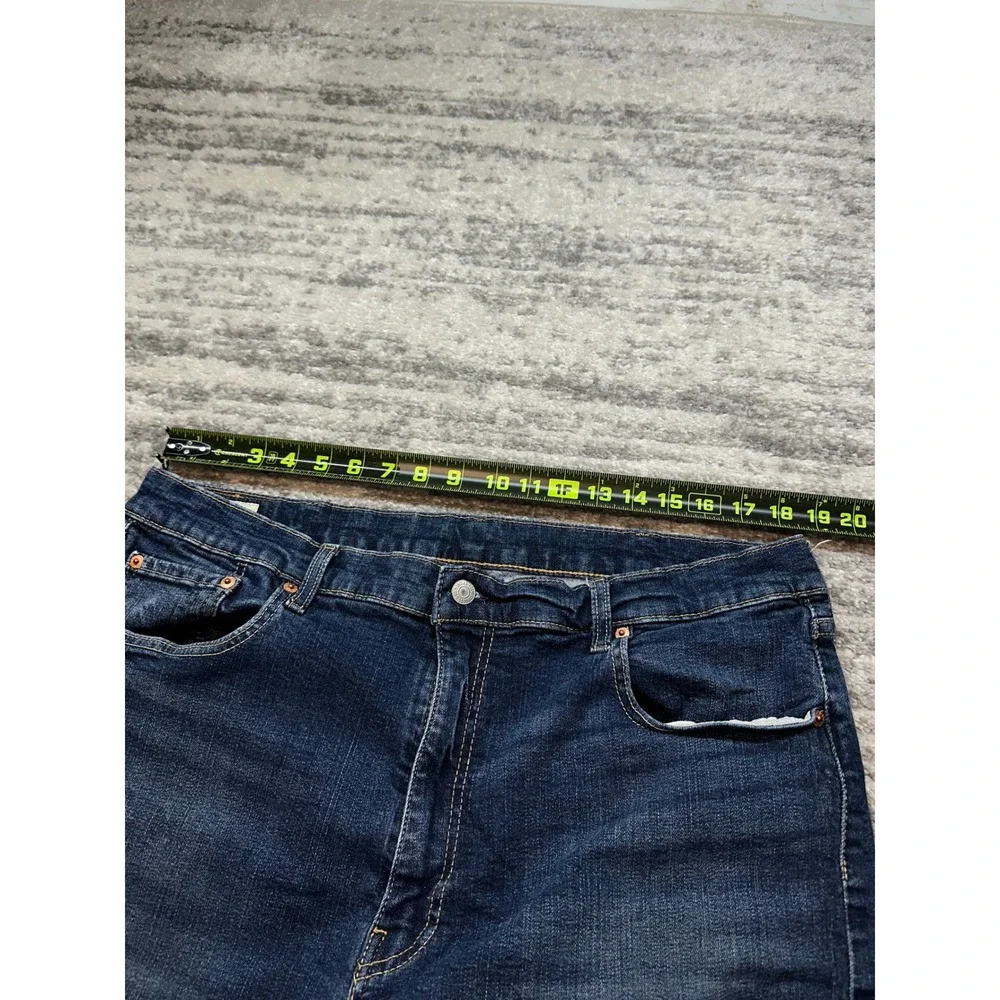 Levi Strauss 502 Jeans Mens W40 L36 (32) Big E Premium Tapered Stretch Denim